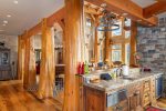 Featuring cedar support beams, the architecture of the home is breathtaking.